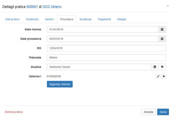 Gestione Pratica
